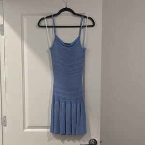 Lulus Blue Knit Dress XS never worn
